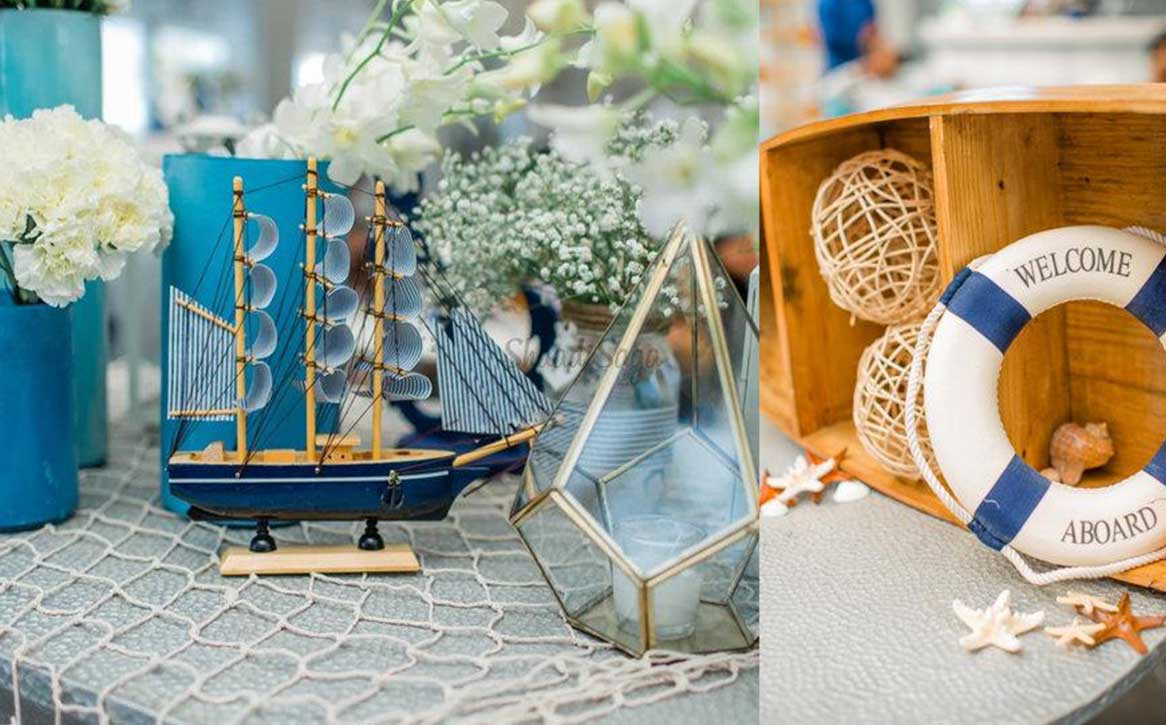 Go For the Nautical Theme Wedding Decor For a Fresh and Relaxing “Do”
